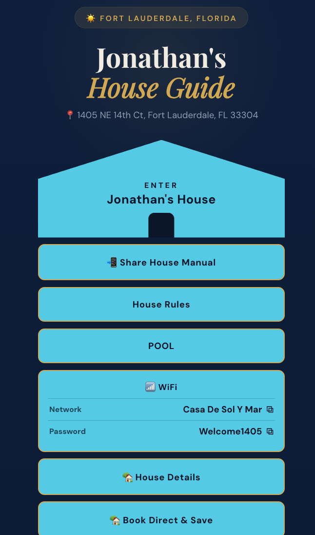 Jonathan's House Guide
