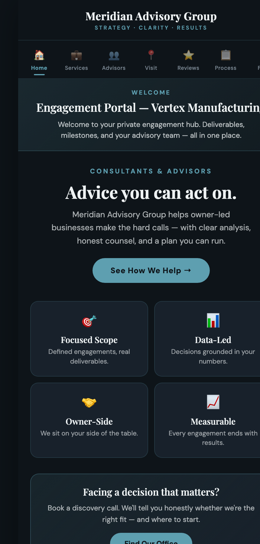 Meridian Advisory Group preview