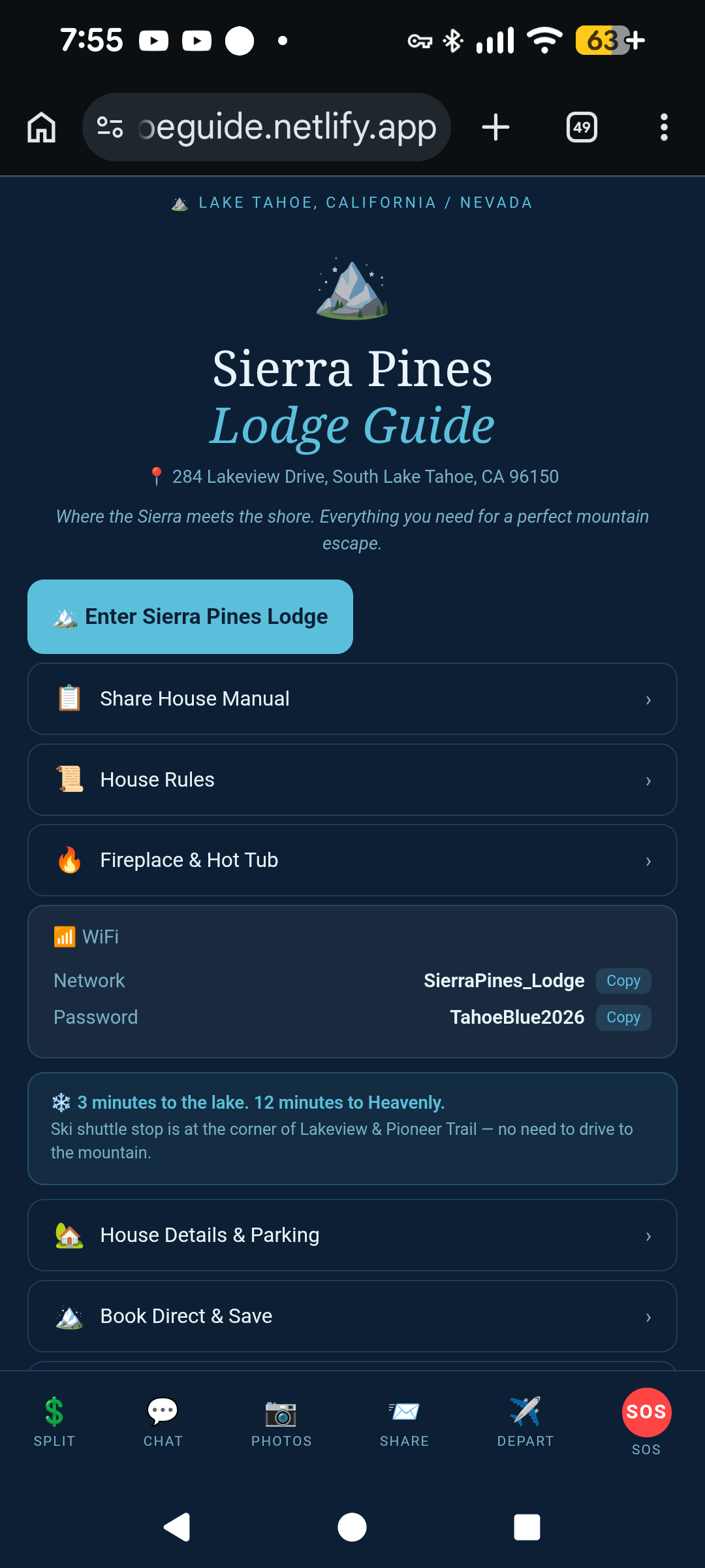 Tahoe Lodge preview